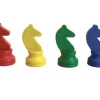 4 pions petits chevaux en bois pour jeu Dada
