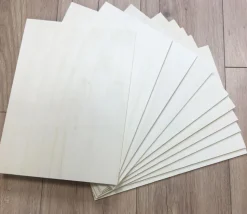 10 Plaques fines en bois contreplaqué 33 x 24 cm