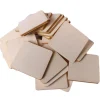 24 plaquettes carrées bois pour mémo à personnaliser 4.2 cm