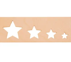 8 pochoirs traçages formes géométriques en bois