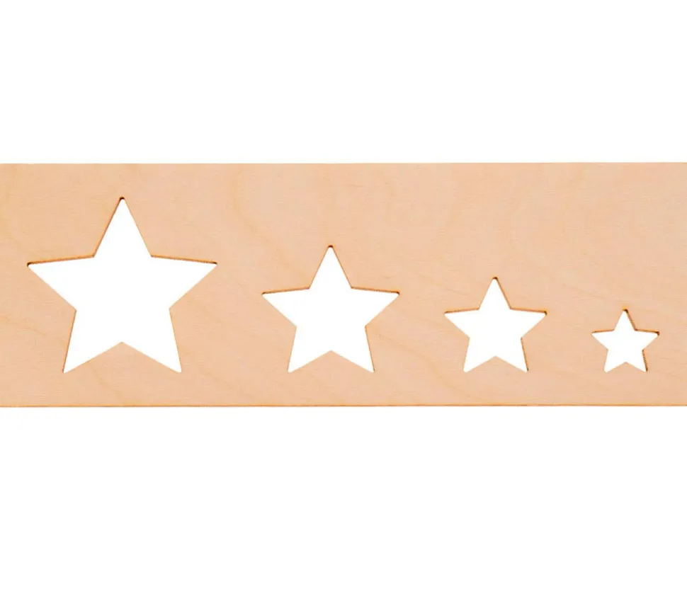 8 pochoirs traçages formes géométriques en bois