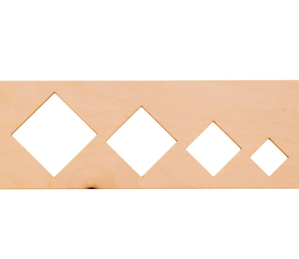 8 pochoirs traçages formes géométriques en bois