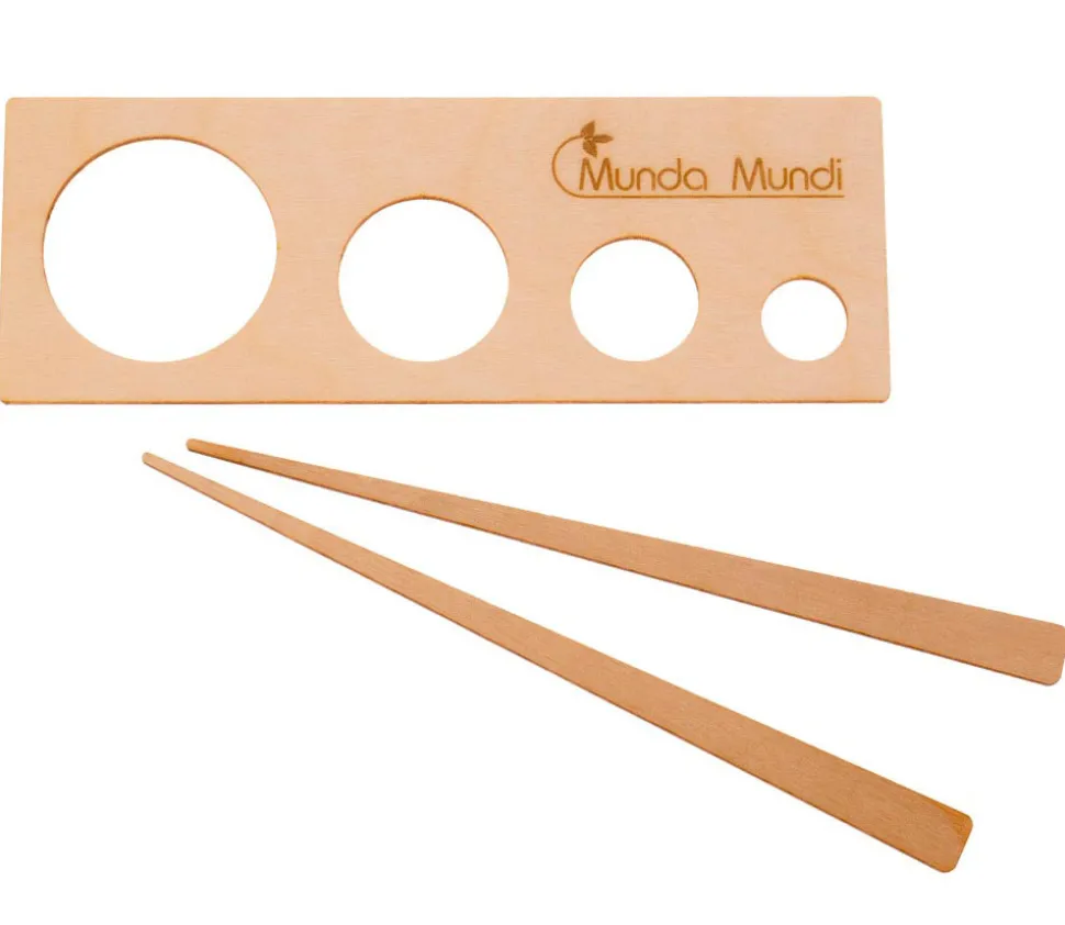 8 pochoirs traçages formes géométriques en bois