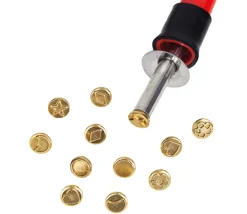 12 Pointes tampons pyrograveur formes diverses