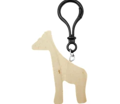 12 Porte clés animaux bois naturel à décorer