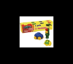 4 pots de Pâte à modeler colorée