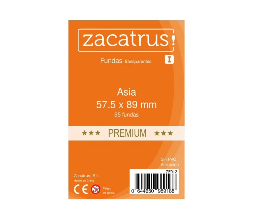 55 protèges cartes 57.5 x 89 mm sleeves Asia Premium