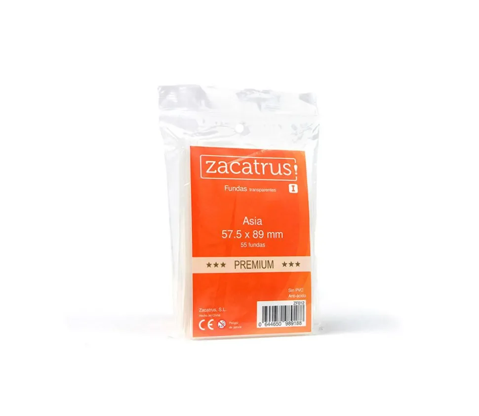 55 protèges cartes 57.5 x 89 mm sleeves Asia Premium