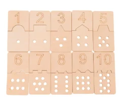 10 Puzzles des chiffres - 2 pièces à assembler