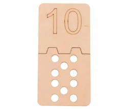 10 Puzzles des chiffres - 2 pièces à assembler