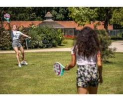 2 raquettes de plage en bois Beachball + 1 balle
