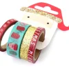 4 rubans adhésifs décor Noël - Masking tapes Noël