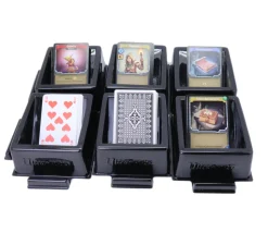 6 sabots de cartes à jouer empilables et connectables