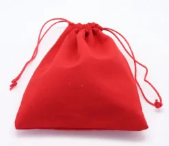 6 sacs colorés en coton 20 x 15 cm taille M