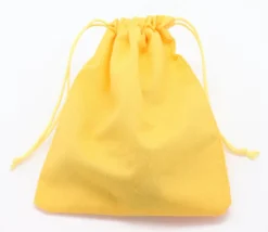 6 sacs colorés en coton 20 x 15 cm taille M