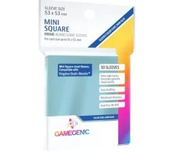 50 sleeves 53 x 53 mm pour cartes de 51 x 51 mm mini square pochette sleeves