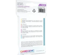 50 sleeves pour cartes 60 x 92 mm standard jeu de carte européen pochette sleeves