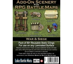80 Stickers repositionnables décorations guerre et siège plateaux de jeux Battle Mat
