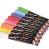 8 stylos à craie liquide couleurs vives pour tableau, ardoise, vitres
