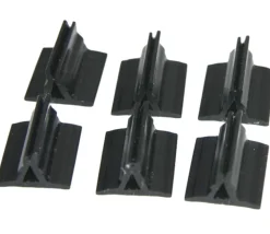 6 Supports de pions multicolores avec clips - socles