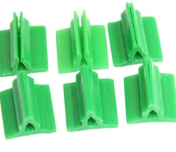 6 Supports de pions multicolores avec clips - socles