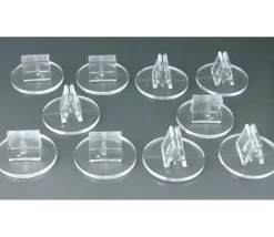 10 supports transparents socle pour pions ou cartes de jeu (nouveau modèle)