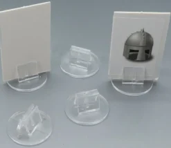 10 supports transparents socle pour pions ou cartes de jeu (nouveau modèle)