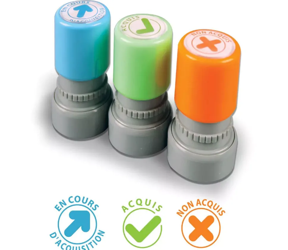 3 tampons automatiques niveaux d'acquisitions