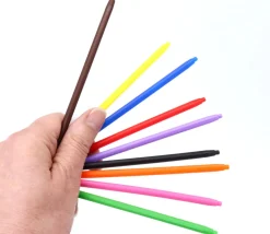 300 tiges pour jeux et comptage de 12,8 cm en plastique coloré
