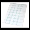 40 étiquettes 24 mm rondes autocollantes blanches pastille