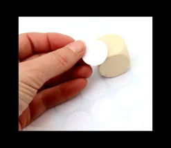 40 étiquettes 24 mm rondes autocollantes blanches pastille