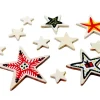 11 étoiles bois plates différentes tailles de 2.3 cm à 7.5 cm neutres