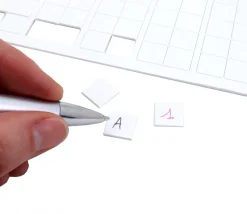 120 Tuiles carré 13 mm jetons épais blanc 1.3 cm vierge à personnaliser