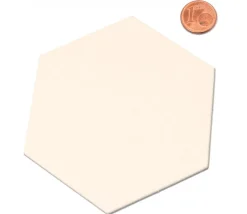 6 Tuiles hexagone jeton épais blanc 88 mm diamètre vierge à personnaliser