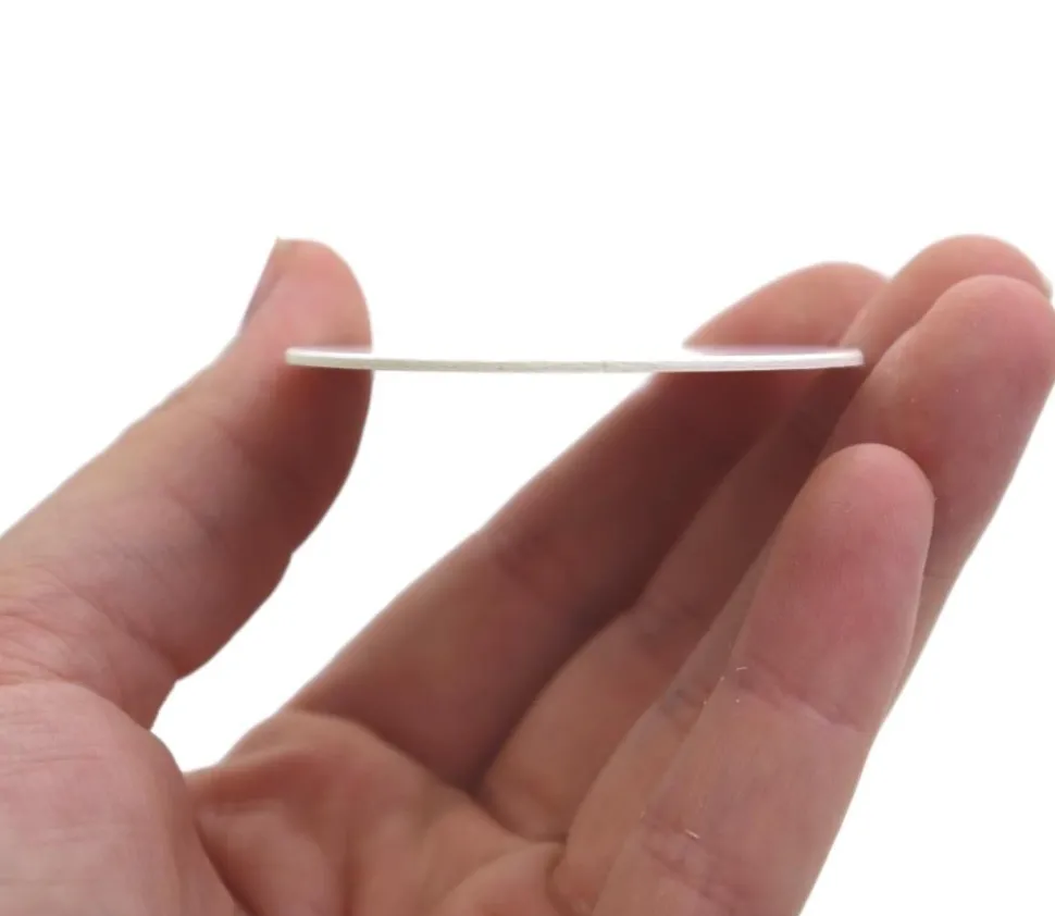 15 Tuiles rondes blancs 50 mm jetons ronds épais à personnaliser