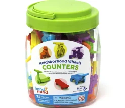 72 véhicules de trottoir : pions, tri, math