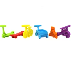 72 véhicules de trottoir : pions, tri, math