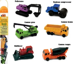 6 véhicules figurines de jeux 