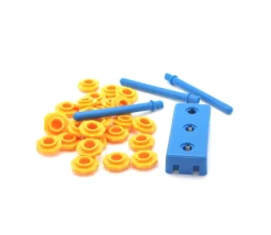 Abaque de tri - Socle 3 tiges + 27 jetons à enfiler