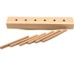 Abaque de tri bois - Socle 6 tiges sans jetons