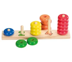 Abaque tout en bois : 1 2 3 4 5 - 27 cm