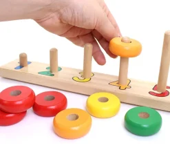 Abaque tout en bois : 1 2 3 4 5 - 27 cm