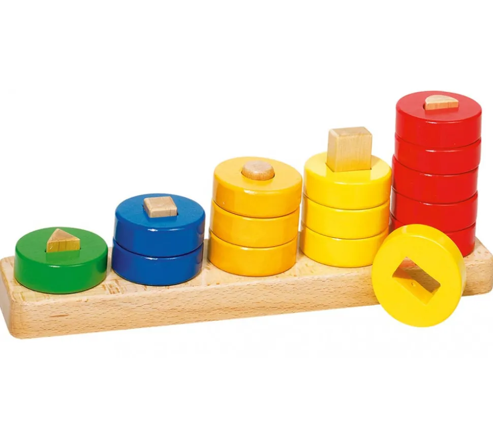 Abaque tout en bois : formes géométriques - 30 cm