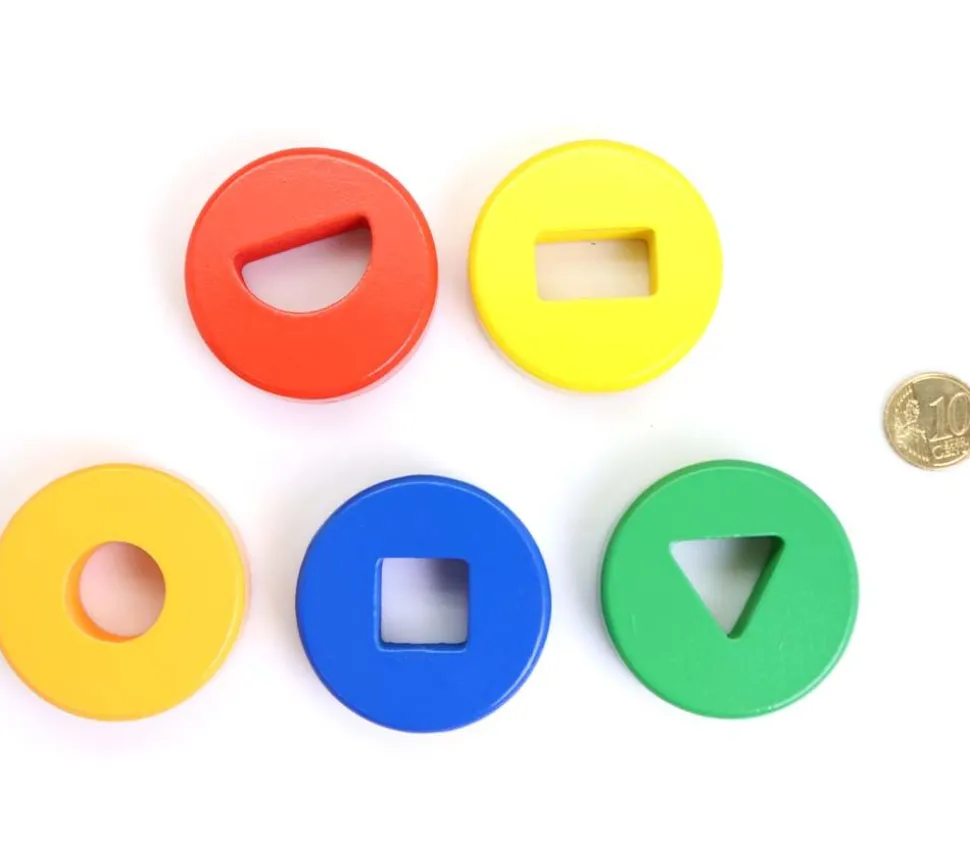 Abaque tout en bois : formes géométriques - 30 cm