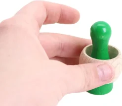 Anneau en bois naturel à personnaliser - Ø 35 mm - 20 mm de haut