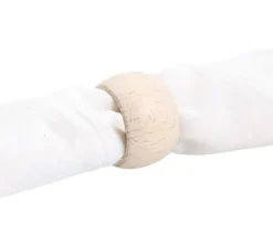 Anneau en bois naturel à personnaliser - Ø 35 mm - 20 mm de haut