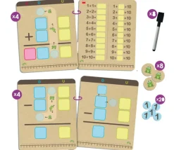 Apprends à additionner et à soustraire avec retenues
