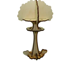 Arbre géant bois / nuage explosion 20 cm de haut