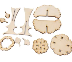 Arbre géant bois / nuage explosion 20 cm de haut