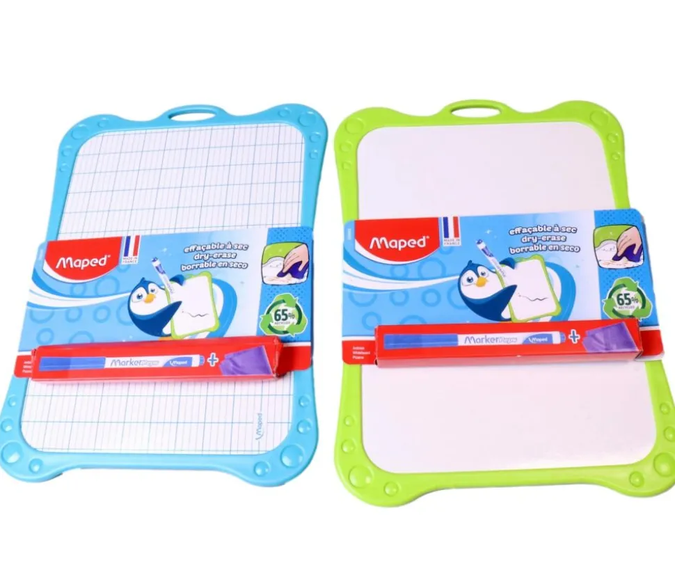 Ardoise blanche effaçable avec grilles